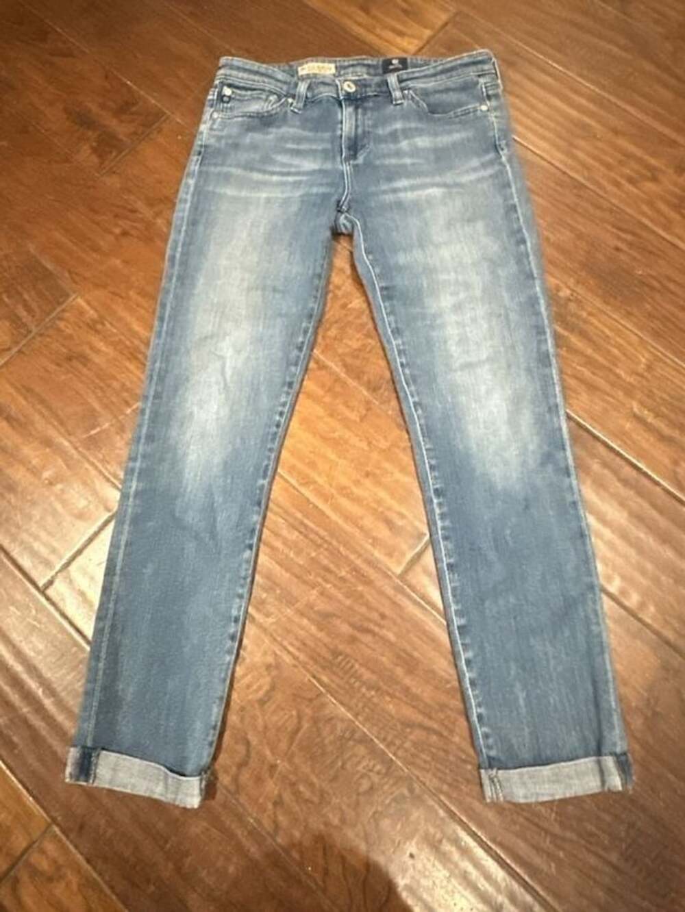 AG Adriano Goldschmied The Stilt Roll-Up Cigarette Jeans Size 28R